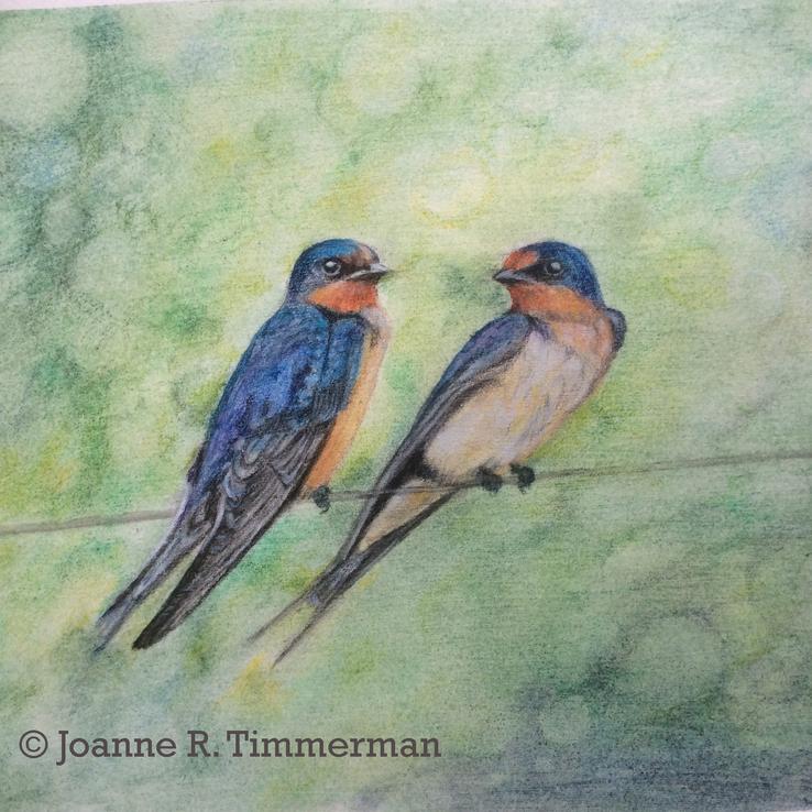 Bonfire acrylic painting by Joanne R. Timmerman